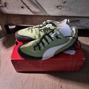 Puma Green and White Women's Sneakers